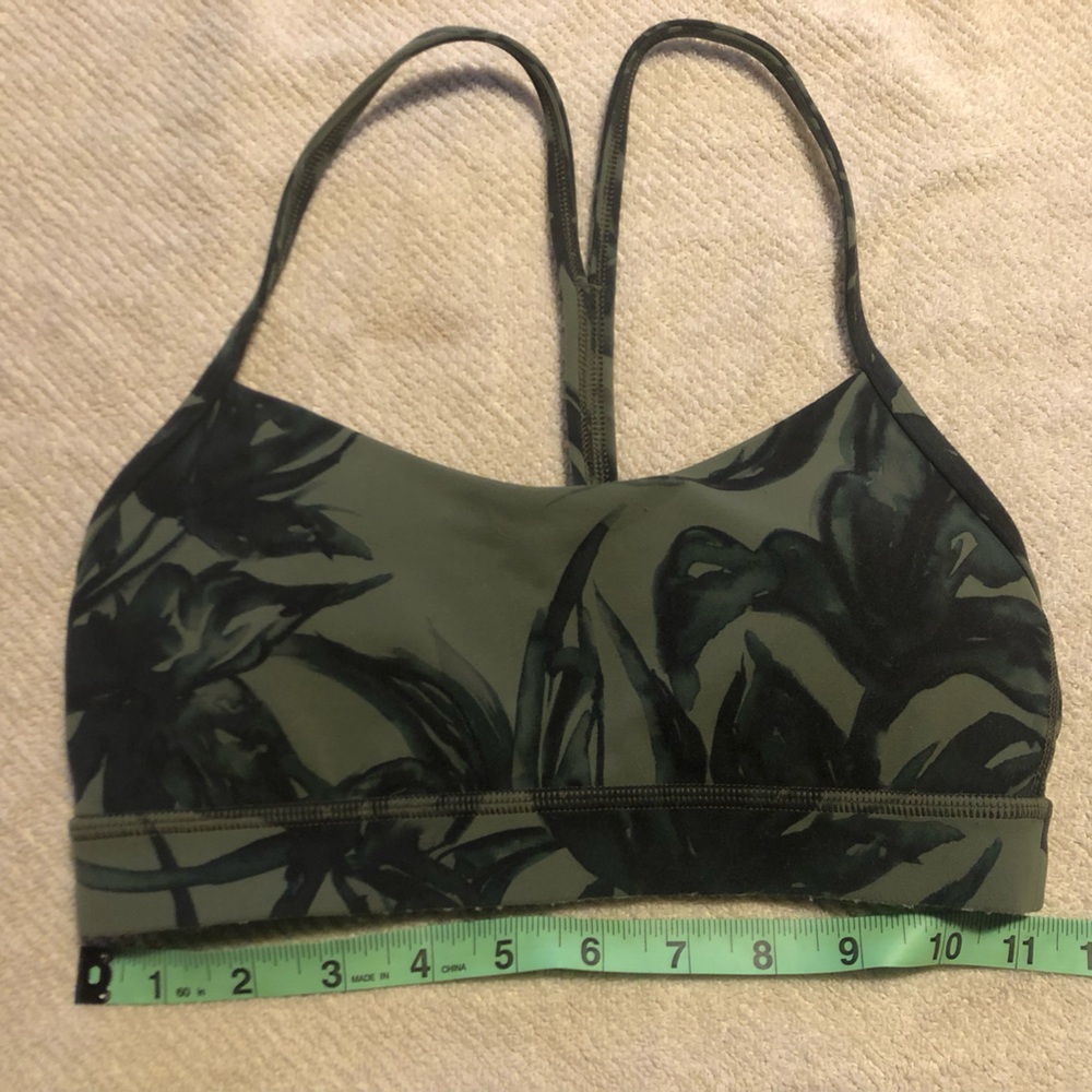 lululemon athletica Olive Green and Black Sports Bra
